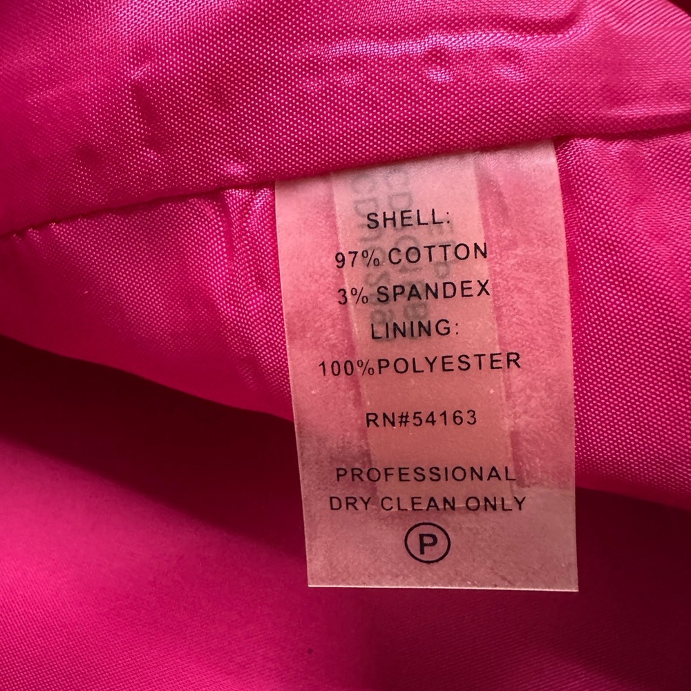 Calvin Klein Sz 4 Dress Evening Collection Sheath Magenta Women Sleeveless - Picture 9 of 12
